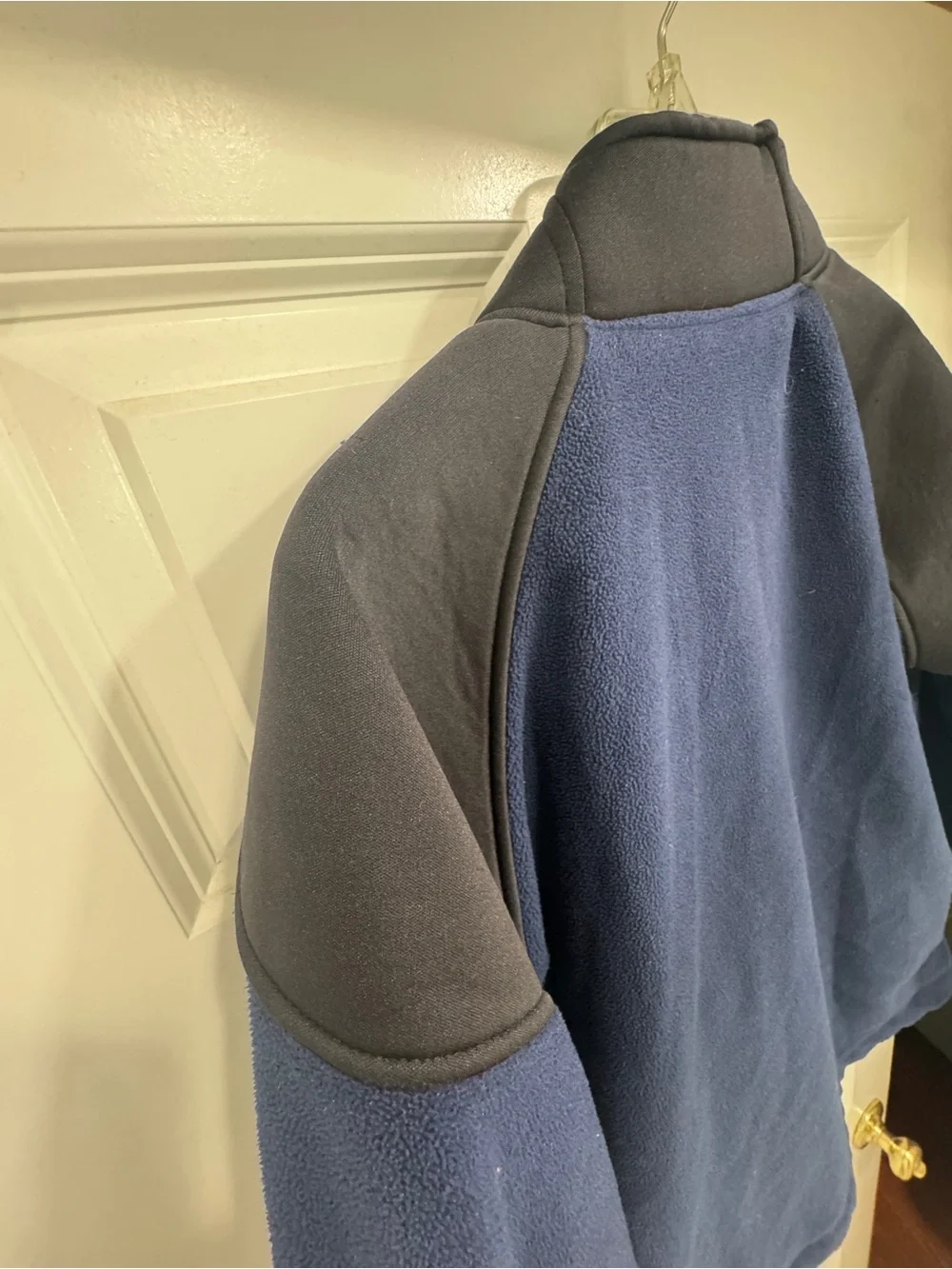 GAP Navy Fleece Jacket with Orange Accents; Colorblock Utility Snowboard icon